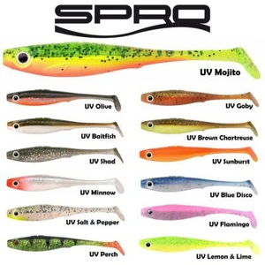Spro Iris Popeye | UV Shad 8, 10, 12 - 14 cm pez goma perca lucio cebo - Imagen 1 de 14