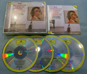 Mozart Sonatas for Piano+Violin Perlman/Barenboim 1991 Deutsche Grammophon 4-CD - Picture 1 of 1