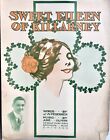 ANTIQUE 1914 "SWEET EILEEN OF KILLARNEY" IRISH SONG LARGE FORMAT SHEET MUSIC