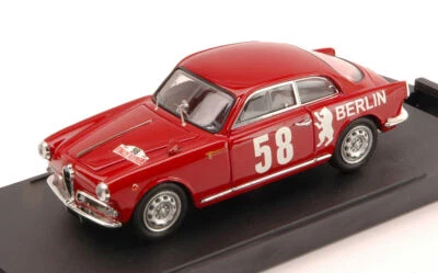 MODELLINO AUTO STATICO BANG ALFA ROMEO GIULIETTA #58 RALLY SESTRIERE 1958 1/43 - Immagine 1 di 4