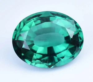 Natural Green Emerald 15.15 Ct Oval Cut AGL Certified Stunning Loose Gemstone - Picture 1 of 6