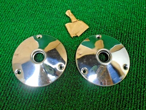 COPPIA di NOS TAYLOR 3" POMELLO CROMATO PIASTRE POSTERIORI / ROSETTE / BOCCHETTE (14125) - Foto 1 di 4