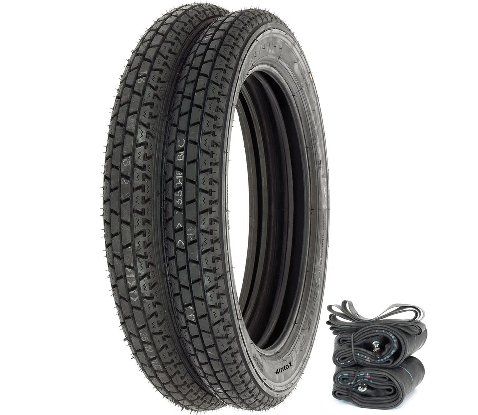 Metzeler Block C Tire Set - Honda CB350/400F CL360 - Tires Tubes and Rim Strips - Image 1 of 1