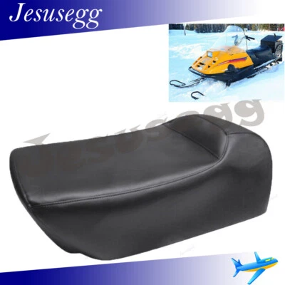 Black Synthetic Leather Seat Cover Fit for 1991-2005 Ski-Doo Tundra I Tundra II - Image 1 of 4