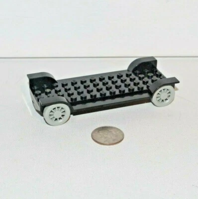 Authentic LEGO Fabuland 14x6 Black Car Vehicle Chassis Mickey 3888 - HTF in U.S. - Image 1 of 4