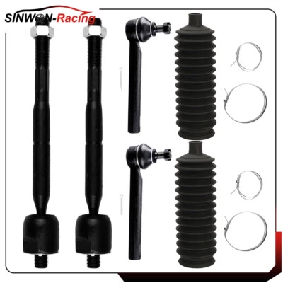 Kit de dirección de extremo de barra de amarre exterior interior delantero 6 piezas para Toyota Lexus RX330 RX350 Foto 1 de 4