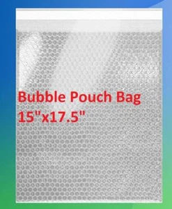 50 Pack 15"x17.5" Bubble Out Pouches Bags Protective Mailers Self Seal Cushion - Picture 1 of 11