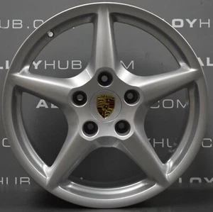 PORSCHE 911 997 C4/C4S CLASSIC LLANTAS DE ALEACIÓN PLATEADAS DE 18" X4  - Imagen 1 de 3