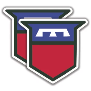 DECALCOMANIA 76° DIVISIONE FANTERIA esercito USA 2 adesivi Bogo militare - Foto 1 di 1