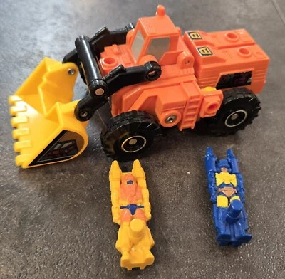 1988 G1 TRANSFORMERS SCOOP TARGETMASTER WITH TRACER & HOLEPUNCH NICE VINTAGE  - Image 1 of 4