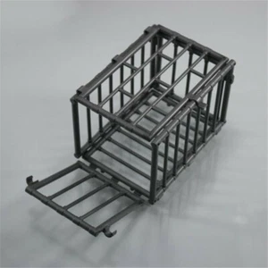 1/6 Maßstab Szene Kunststoff schwarz Tierkäfig Modell für 12 Zoll Actionfigur Diagramm - Bild 1 von 6