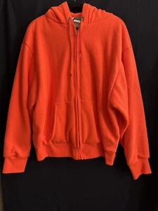 Vintage Camber Thermo gefütterter Hoodie mit Reißverschluss 2XL hergestellt in den USA Kapuzenpullover orange - Bild 1 von 12