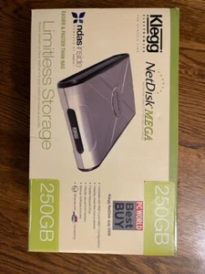 *NEW* Ximeta NetDisk Mega 250Gb External Hard Drive with NDAS - Ethernet and USB - Afbeelding 1 van 8