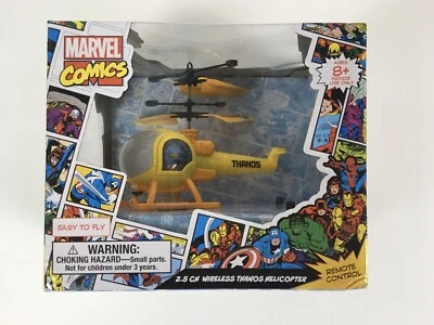 MARVEL COMICS 2.5 CH WIRELESS THANOS HELICOPTER w/ REMOTE CONTROL (NEW) - Image 1 of 4