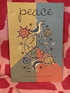 PEACE Notebook An Illustrated Journal with Quotes - Vintage 1998 - Picture 1 of 6