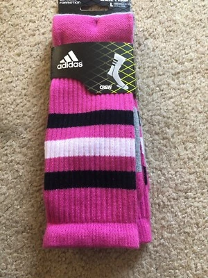 Calcetines de baloncesto ADIDAS Team Speed talla L grandes (9,5-12) rosa negro gris Foto 1 de 2