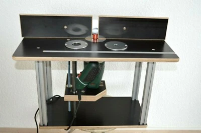 Frästisch für Oberfräse mit Fräslift ,Anschlag Höhenverstellung.3 Reduzierringen - Bild 1 von 4