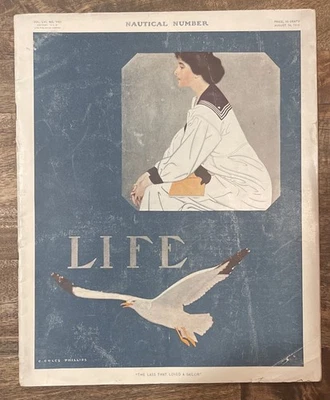 Life Magazine - August 18, 1910 - Complete w/Phillips Cover - Image 1 of 4