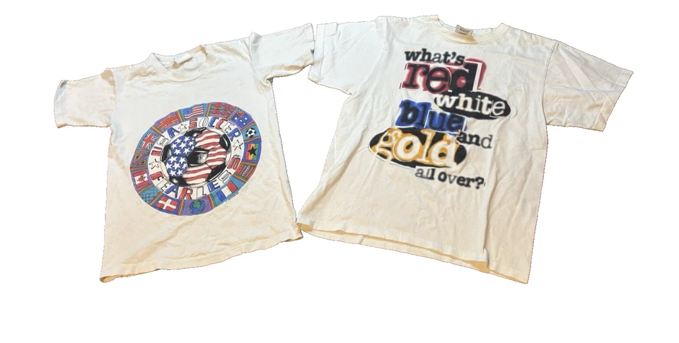 Camisetas vintage NIKE 1996, fútbol estadounidense 1993 para niños talla grande. Paquete de 2 camisetas Foto 1 de 4