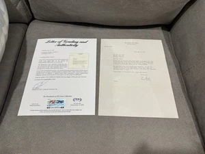 FRANK LEAHY Signed Letter PSA COA LOA Notre Dame KNUTE ROCKNE Legend GEM MINT 10 - Picture 1 of 12