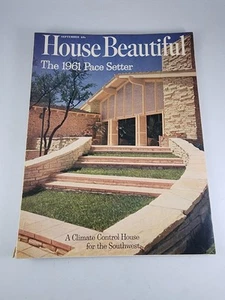 House Beautiful Magazine Sep 1961 Vol 103 Number 9 Stylish Summer Living Vtg Ads - Picture 1 of 21