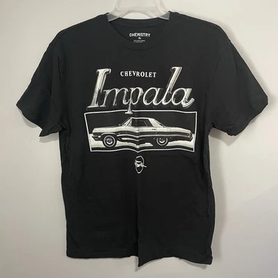 Camiseta para hombre negra Chevrolet Impala gráfica talla XL Foto 1 de 4