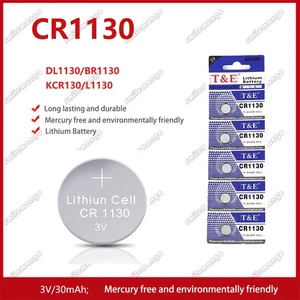 Lot 5-50 Stück 3V CR1130 Batterie KL1130 BR1130 LM1130 DL1130 Knopfzellenuhr - Bild 1 von 15