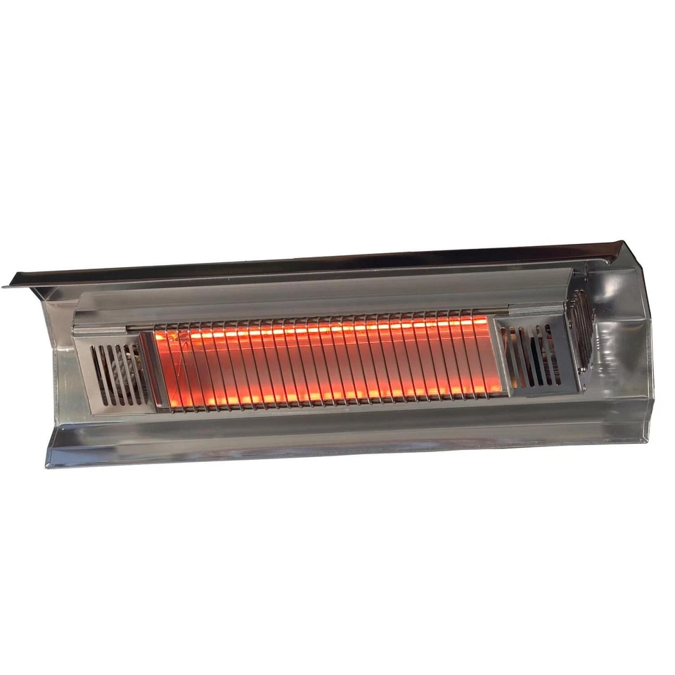 Fire SenseStainless Steel Wall Mounted Infrared Patio Heater Silver - Image 1 of 2