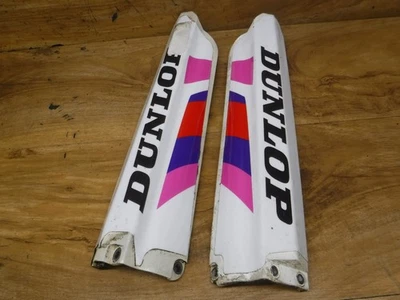 1993 - 1997 Yamaha YZ125 YZ250 WR250 White Front Fork Suspension Guards Pair Set - Image 1 of 4