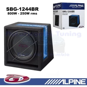 Alpine SBE-1244BR Passiver Bassreflex Subwoofer im 30cm (12'') 800W Gehäuse - Bild 1 von 3