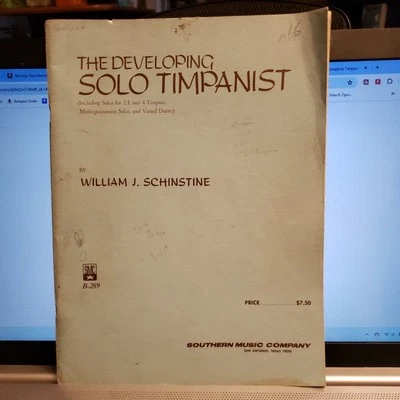 The Developing Solo Timpanist by William J. Schinstine - Image 1 of 4