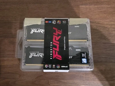 Kingston FURY Beast RGB 128GB 4x32GB XMP 3.0 DDR5 RAM - Image 1 of 2