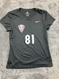 Nike ODP Dri-FIT Soccer Shirt Sz Med Black #81 Athletic Tee Olympic Dev 0115 - Picture 1 of 7