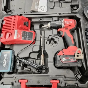 Milwaukee M18BLPDRC Cordless Combi Drill + 5ah Battery - Picture 1 of 3