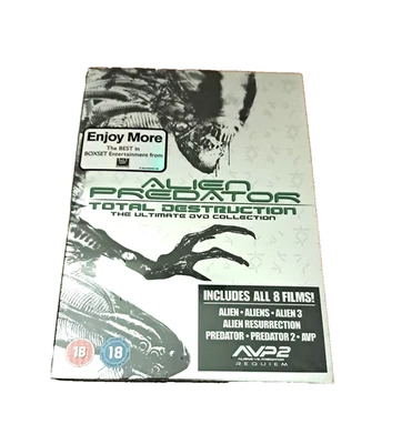 Alien Predator Total Destruction Collection Boxset 8 Films Brand New Sealed 18 - Image 1 of 4