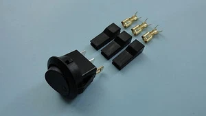 Interruptor basculante redondo iluminado 12v ROJO - Imagen 1 de 1