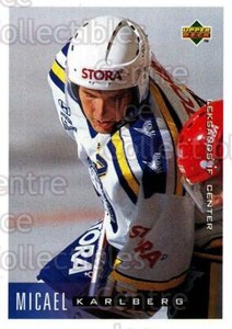 1995-96 Swedish Upper Deck #104 Mikael Karlberg