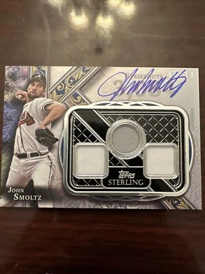 JOHN SMOLTZ 2022 Topps Sterling Strikes Relic #05/10 Atlanta Braves Autograph - Image 1 of 3