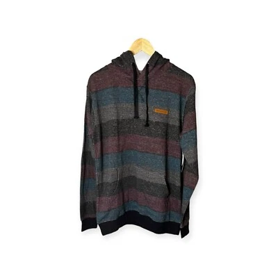 Burnside Printed Stripes Sweatshirt, Men’s Long Tall, New With Tags, Blue, Red — 第 1/4 张图片