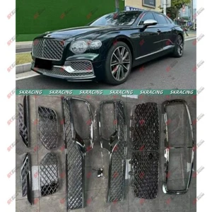 Parachoques de radiador delantero cromado ABS rejilla inferior de malla para Bentley Flying Spur 20-24 - Imagen 1 de 13