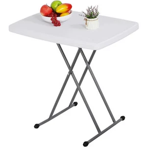 30" Folding Card Table Laptop Desk Party Dining Table with Resin Top for Adults - Picture 1 of 24