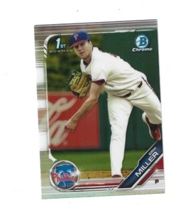 Bowman Chrome Draft Refractors 2019 #BDC191 Erik Miller Phillies - Imagen 1 de 1