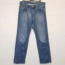 HUGO BOSS ARKANSAS Mens  Jeans W37 L37 Blue Regular Straight