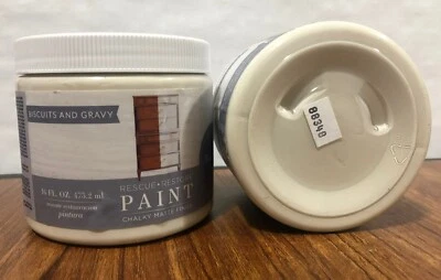 Lote de 6 JARROS DE Galletas y Salsa Rescate Restaurar Pintura Tiza 16 oz. por tarro Foto 1 de 4