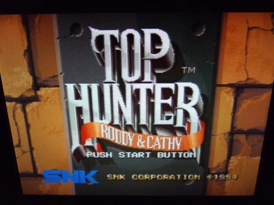 【Buono】NEO GEO AES ROM Top Hunter MVS Convert Excellent w/Case Paper Usato - Immagine 1 di 2