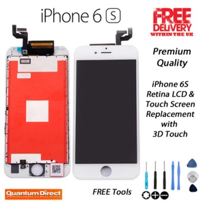  NEW iPhone 6S Retina LCD & Digitiser Touch Screen Assembly with 3D Touch WHITE - Picture 1 of 9