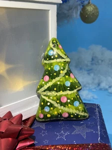 Handbemalte Keramik Christbaum Spielzeug Neujahr Deko Tannenbaumkugel - Bild 1 von 12