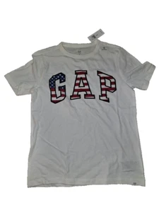 Gap Unisex Medium 8 American Flag GAP Logo T-Shirt Shirt. Nwt - Picture 1 of 5