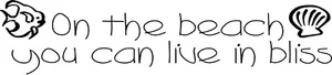 On the Beach Vinyl Decal - Picture 1 of 2