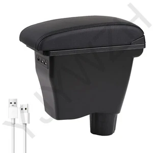 Car Dual Layer Space Armrest Box For Smart 453 Fortwo Forfour With 3 USB Ports - Picture 1 of 11